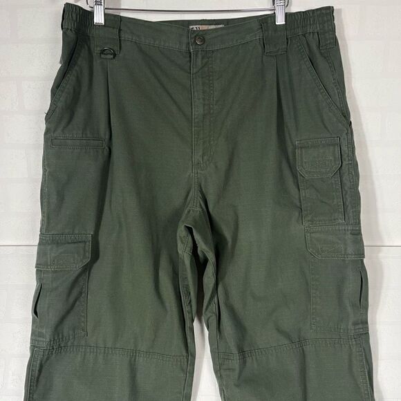 5.11 Tactical Mens Green Cargo Workwear Pants Size 40x34 - Picture 3 of 14